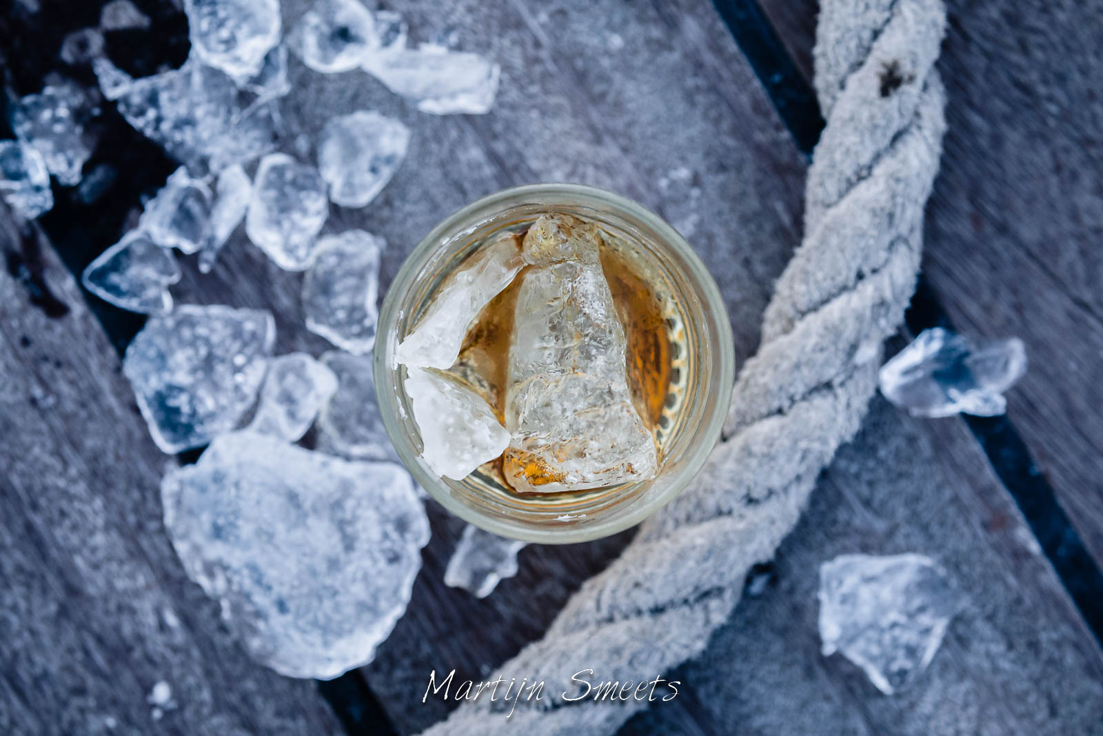 Whisky on the rocks on s/v Noorderlicht